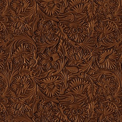 Brown - Tooled Leather